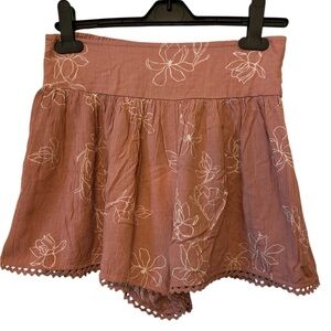 Wallflower Floral Shorts Ash Rose Size Medium